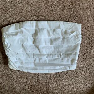 Abercrombie & Fitch Cream Smocked Top